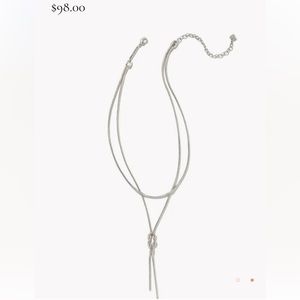 Annie Y Necklace in Silver Kendra Scott